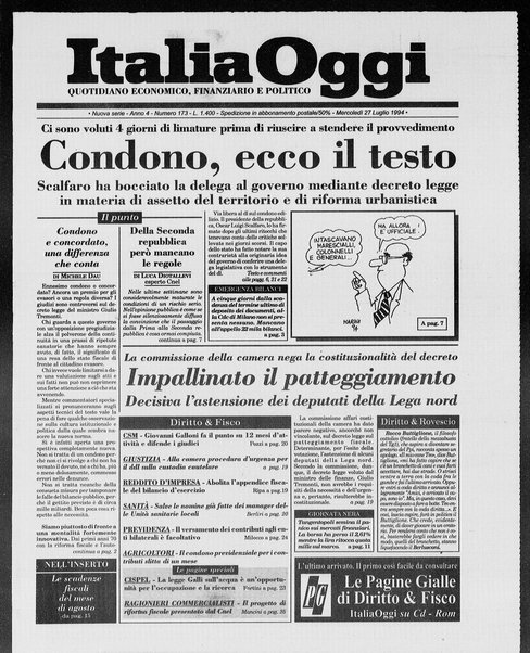 Italia oggi : quotidiano di economia finanza e politica